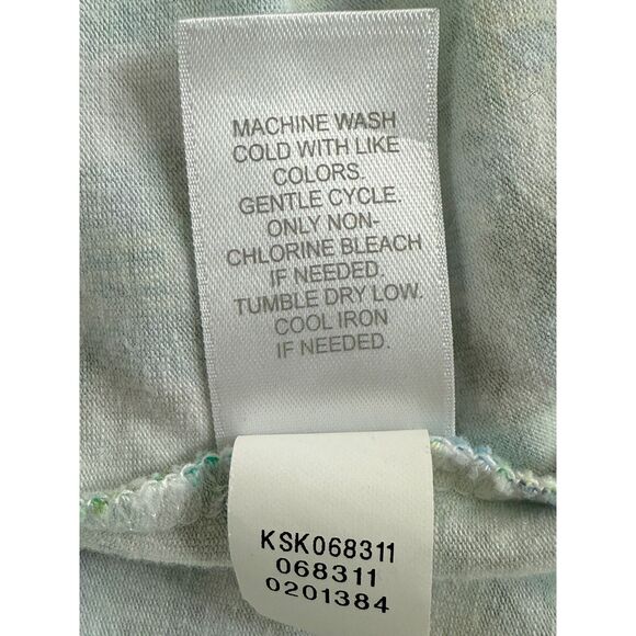 J Jill Pull On Skirt Cotton Modal Tropical Houses Palm Trees Print Women's S - Picture 6 of 11